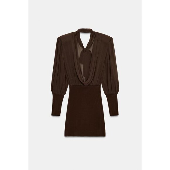 ZARA COMBINATION SHORT DRESS - Picture 5 of 6